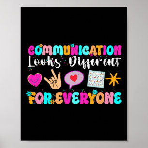Poster A Comunicação Parece Diferente Para Todos Autismo