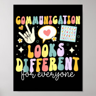 Poster A Comunicação Parece Diferente Para Todos Discurso