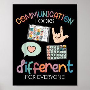 Poster A comunicação Parece Diferente Para Todos Os Autis