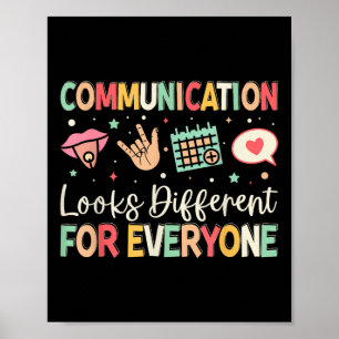 Poster A comunicação Parece Diferente Para Todos Os Discu