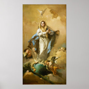 Póster A concepção imaculada por Giovanni B. Tiepolo