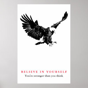 Poster A confiança inspirador de Eagle acredita em o