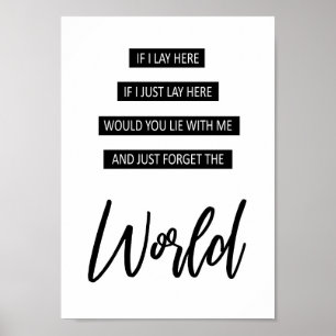 Poster A configuração aqui esquece o mundo que persegue
