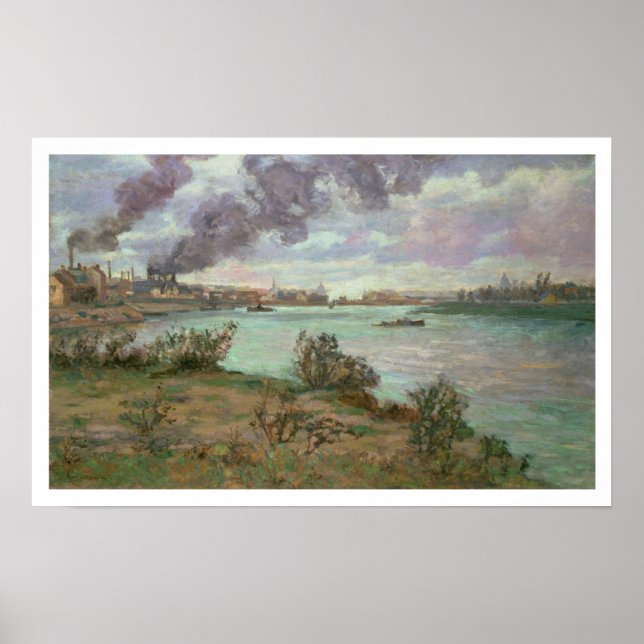 Póster A Confluência do Sena e do Marne em Ivry (Frente)