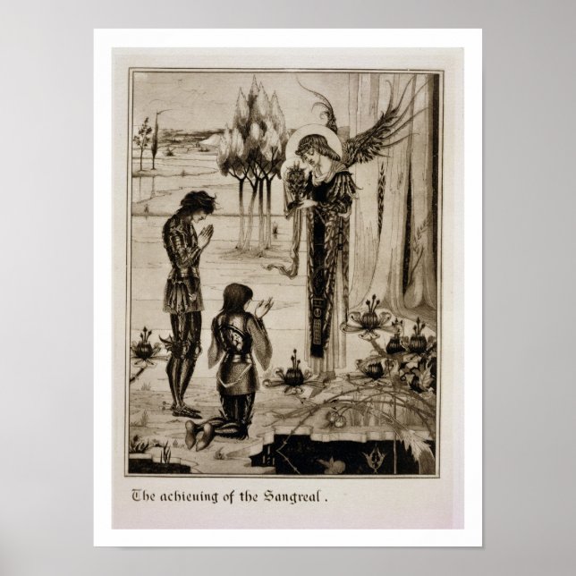 Poster A conquista do Sangreal, de "Le Morte d'Ar (Frente)