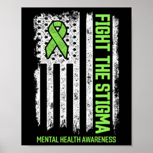 Poster A Consciência Da Saúde Mental Combater O Stigma Me