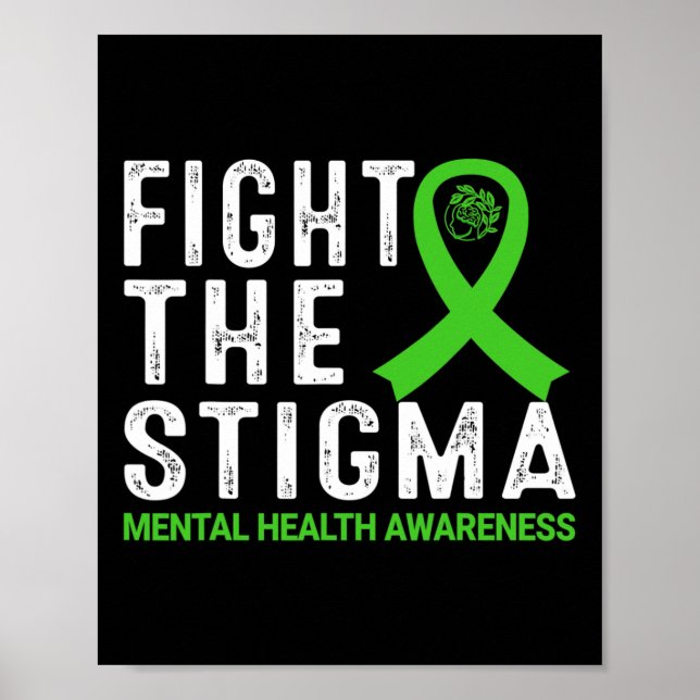 Poster A Consciência da Saúde Mental do Estigma (Frente)