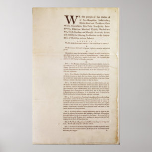 Póster A constituição de Estados Unidos, 1787