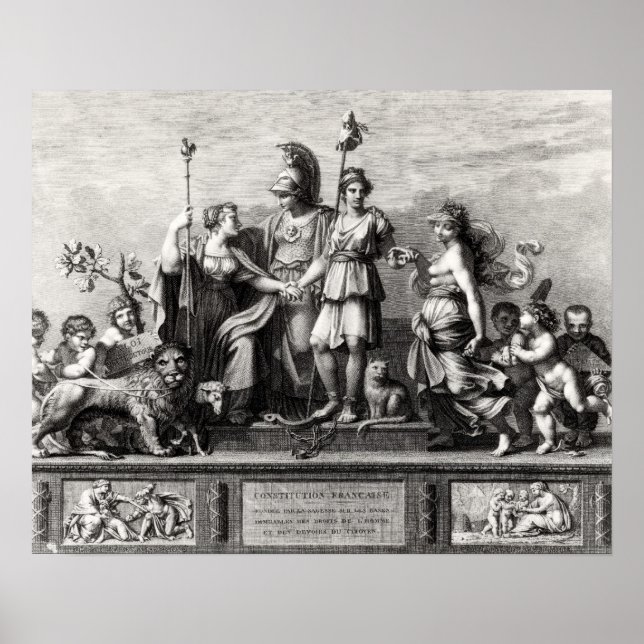 Poster A Constituição Francesa (Frente)