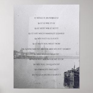 Poster A constituição Kölsche colônia - Kölsch Colog