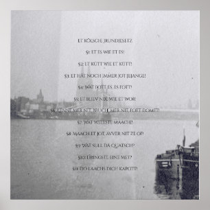 Poster A constituição Kölsche colônia - Kölsch Colog