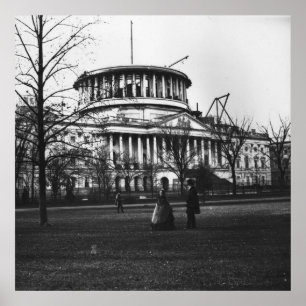 Poster A construção do Capitólio na C.C. de Washington