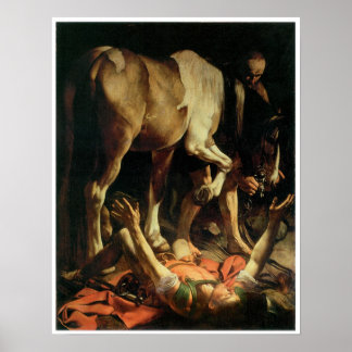 Póster A Conversão da Rua Paul, Caravaggio