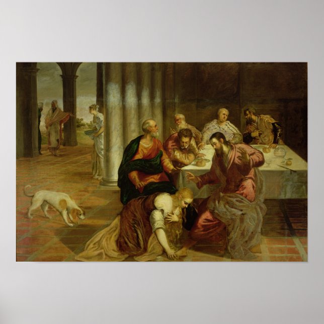 Poster A Conversão de Mary Magdalene, 1546-7 (Frente)