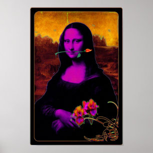 Póster A cópia do projeto de Mona Lisa