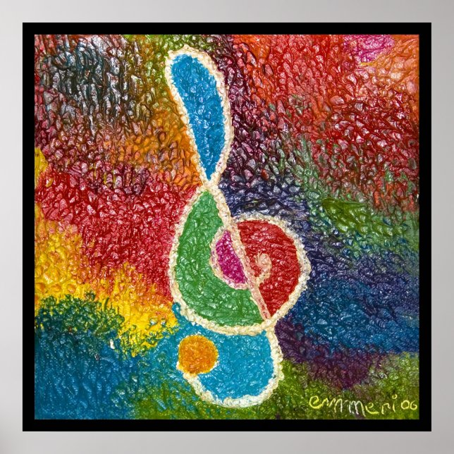 Póster a cor da música (Frente)