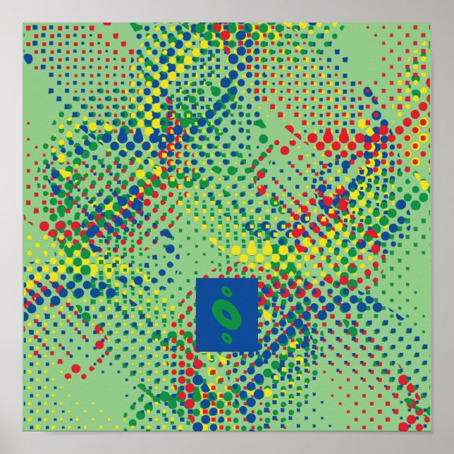 Poster A cor do pixelato de luz por Masanser (Frente)