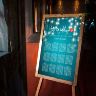 Póster A corda ilumina a carta azul do assento do