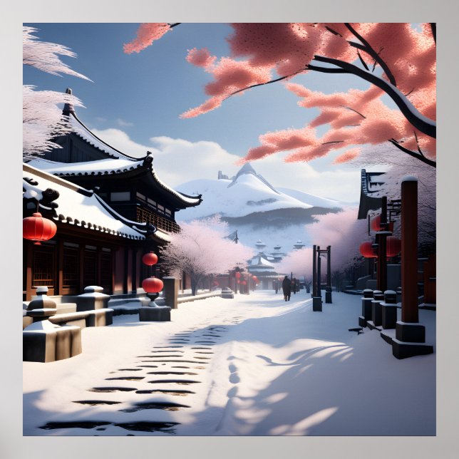 Poster A Coreana Snowy Street (Frente)