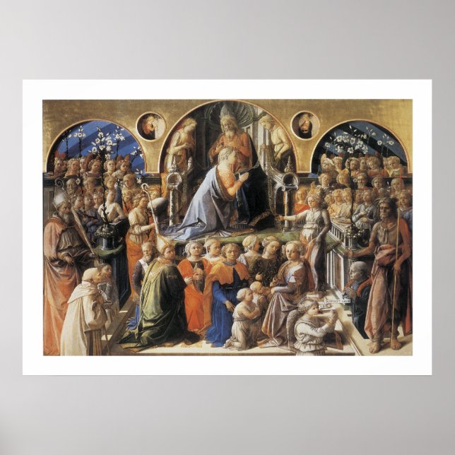 Póster A coroação da Virgem (Frente)