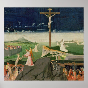 Poster A coroação da Virgem, completou 1454