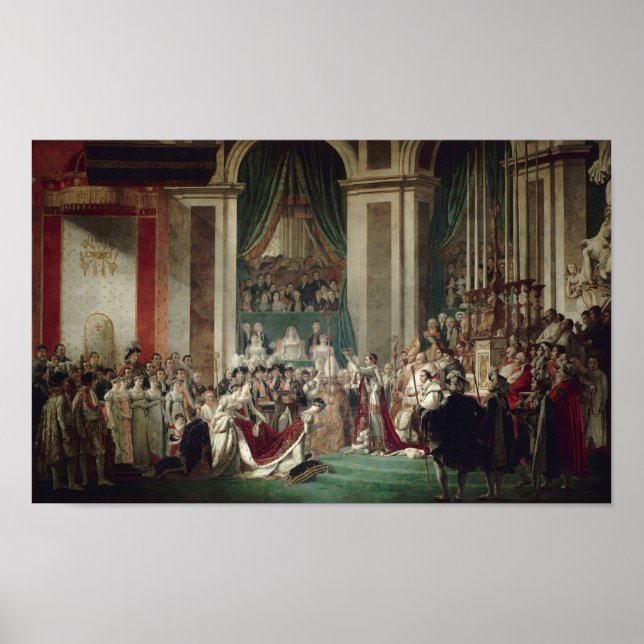 Poster A coroação de Napoleão e Josephine (Frente)