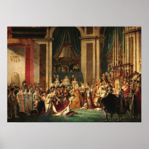 Poster A coroação de Napoleão por Jacques-Louis David