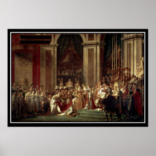 Póster A coroação de Napoleon como o imperador do franc