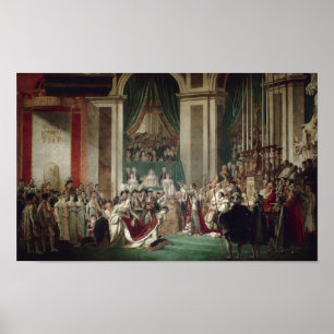 Poster A coroação de Napoleon e de Josephine