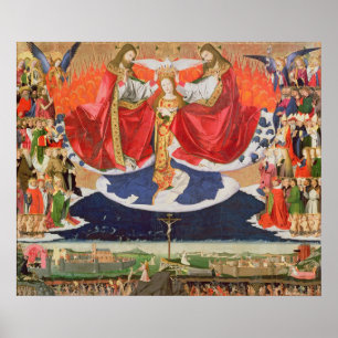 Póster A coroação do Virgin, terminada 1454 2
