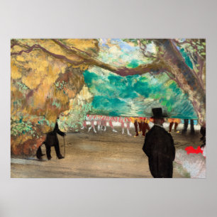 Poster A Cortina, 1880, por Edgar Degas