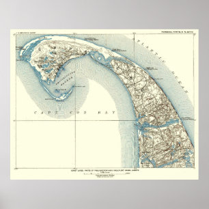 Póster A costa alinha o 10:8 de Provincetown Truro