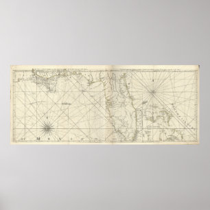 Poster A costa da Flórida Ocidental e Louisiana. [1775]