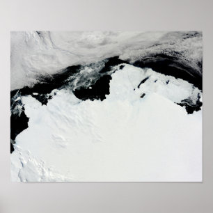 Póster A costa de Queen Mary da Antártica