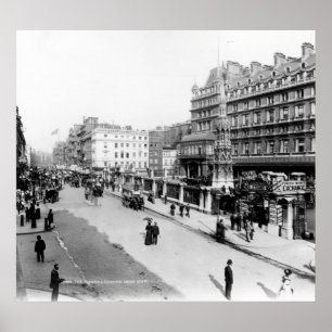 Poster A costa e a estação transversal de Charing,