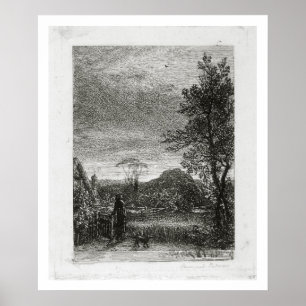 Póster A cotovia (gravura a água-forte)