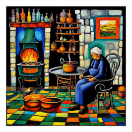 Póster A Cozinha Antiga