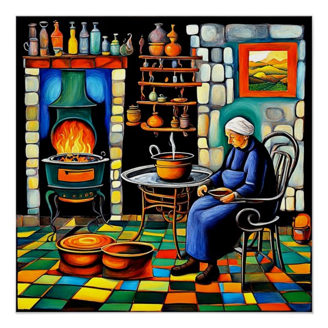 Póster A Cozinha Antiga (Frente)