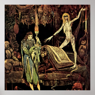 Poster “A Cozinha da Bruxa” por Harry Clarke