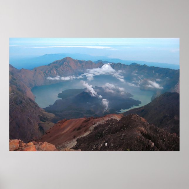 Poster A Cratera de Rinjani (Frente)