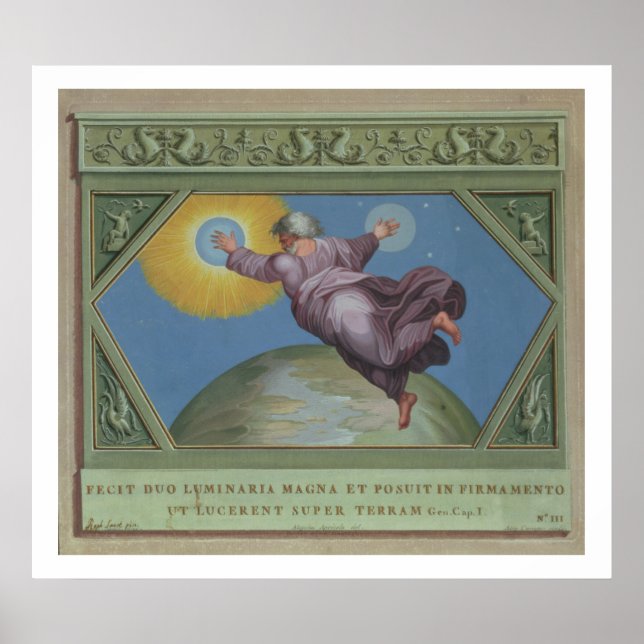 Póster A Criação de Luz, ilustração do Rapha (Frente)