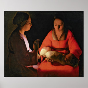 Póster A criança recém-nascida, 1640s atrasados