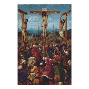 Póster A Crucificação por Van Eyck
