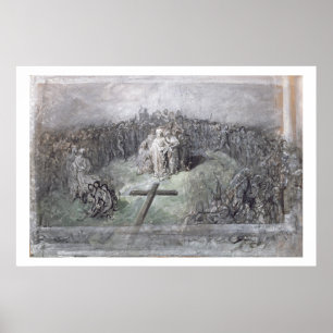 Poster A crucificação (w/c e gouache no papel)