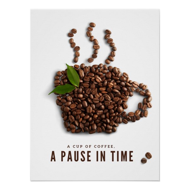 Póster A Cup of Coffee, A Pause in Time – Artistic Coffee (Frente)
