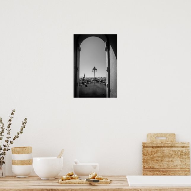 Poster A Cúpula de Mosta Através da Arcada (Cozinha)