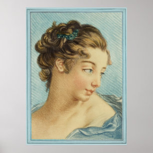 Póster A Dama Azul de Louis-Marin Bonnet