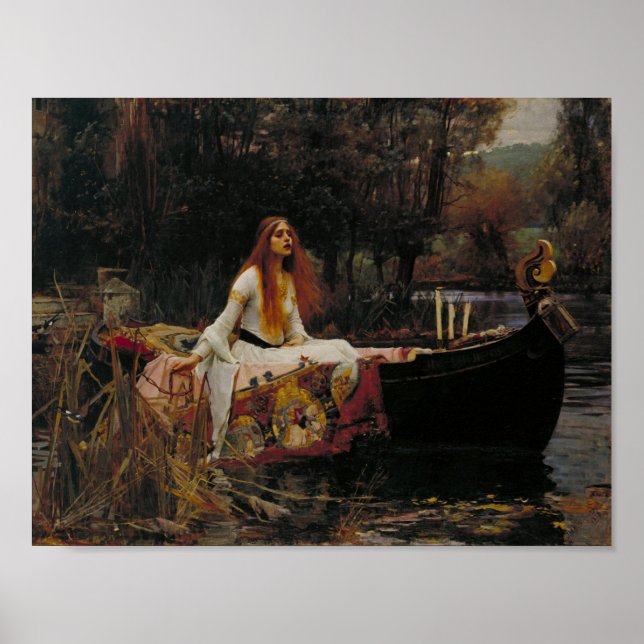 Poster A Dama de Shallot - Waterhouse (Frente)