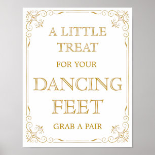 Póster A dança calça o art deco do sinal   Gatsby do