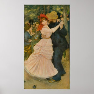 Poster A dança de Pierre-Auguste Renoir em Bougival